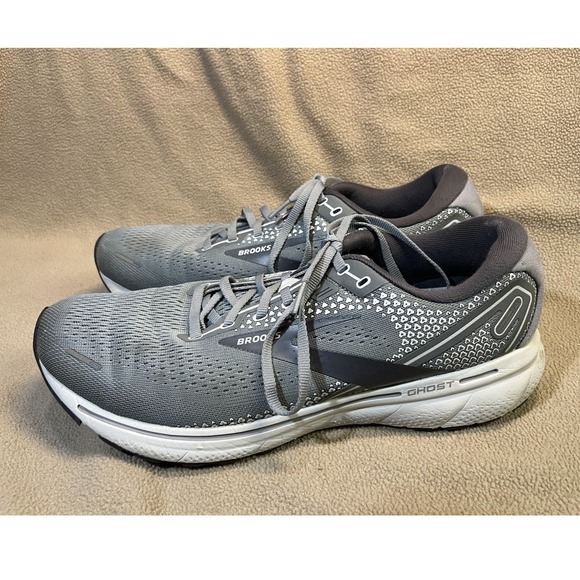 Brooks Ghost 14 Mens Running Shoes Grey Size 11.5 Road Athletic Sneakers - Picture 4 of 16